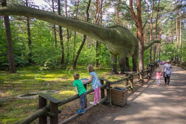 Dinozor parkında büyük Diplodocus