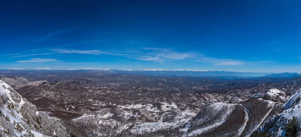 山冬景色 Lovcen 国立公園 — ストック写真