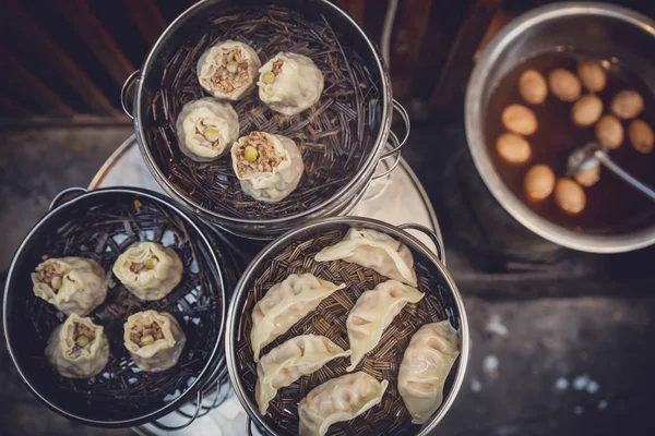 Deliziosi gnocchi tradizionali cinesi — Foto Stock