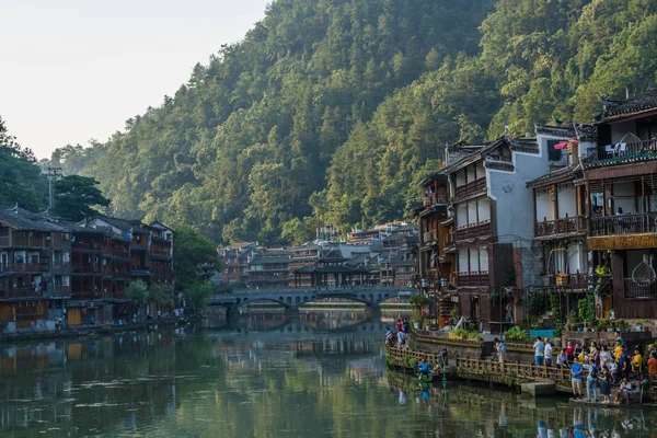 Daily life in historic Fenghuang — 스톡 사진
