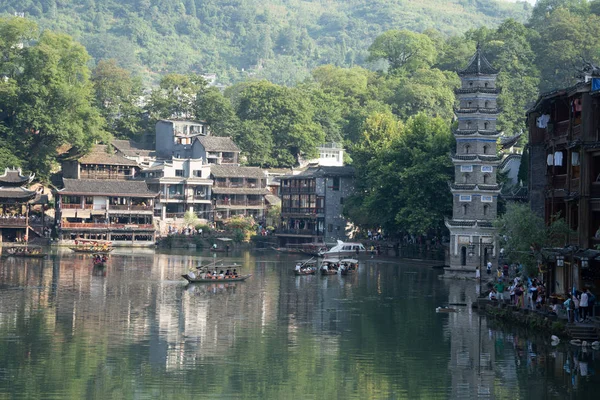 Daily life in historic Fenghuang — 스톡 사진