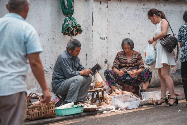 Зігонг Китай Липень 2019 Китайці Продають Вулицях Провінції Сичуань Чисті — стокове фото