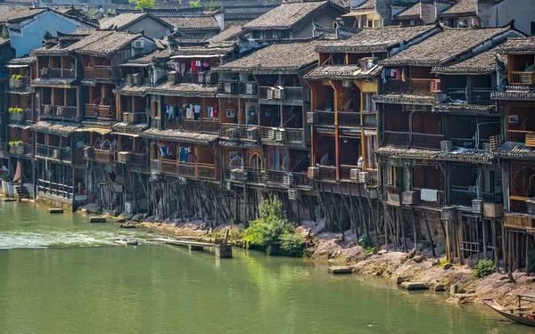 Feng Huang China August 2019 Retro Vintage Sepia View Old — стокове фото