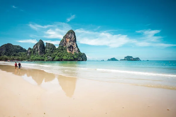 Vacker Järnvägsstrand Krabi Provinsen Thailand — Stockfoto