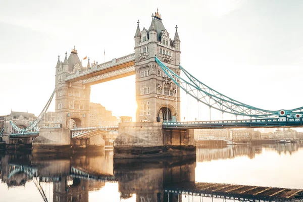 Spectaculaire Tower Bridge Londres Lever Soleil Royaume Uni — Photo