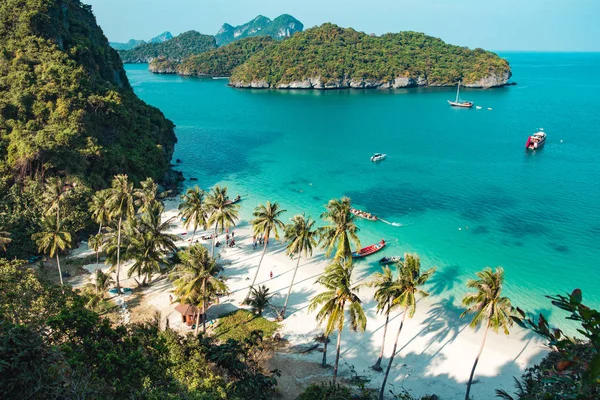 Güzel plaj Ang Thong Milli Parkı, Tayland