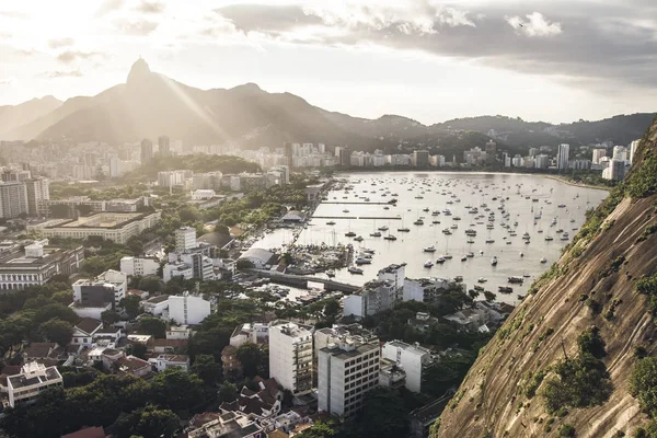 Veduta Del Paesaggio Urbano Del Porto Rio Janeiro — Foto Stock
