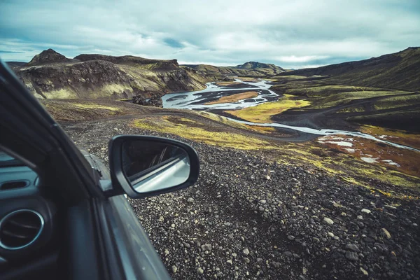 Paysage Incroyable Une Voiture — Photo