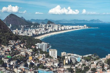 Rio de Janeiro cityscape ve sahil görünümü