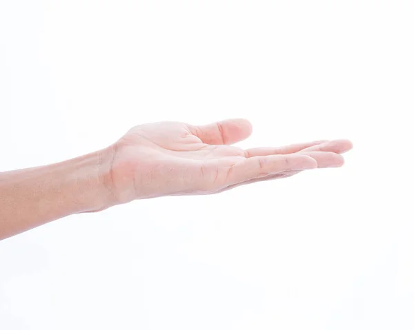 Hand showing empty space for your choice — Stock Photo, Image