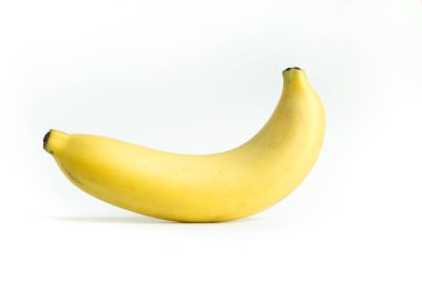 Beyaz zemin üzerine altın muz