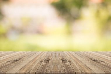 Masa üstü yeşil arka plan bulanık