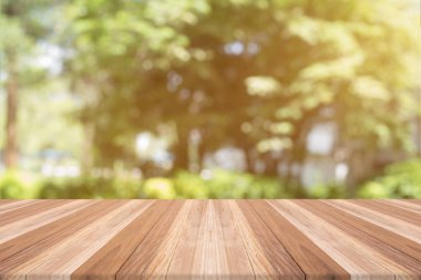 Masa üstü arka plan bulanık ürünleri yerleştirmek için alan üzerinde