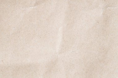 Geri dönüşümlü kahverengi kağıt buruşmuş doku, arka plan için eski kağıt yüzeyi