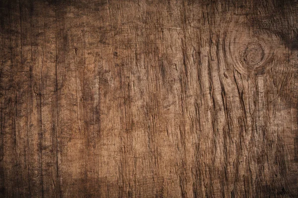 Vieux grunge fond en bois texturé foncé, La surface de la vieille texture en bois brun, vue de dessus boiseries marron — Photo