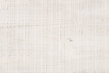 Arka plan için beyaz tahta dokusu. Beyaz ahşap masanın üst görüntüsü