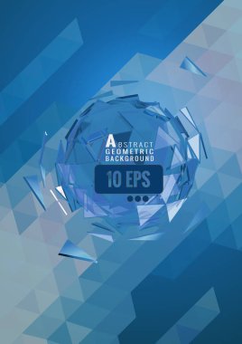 Poligonal soyut geometrik yönlü üçgen bg tarihinde