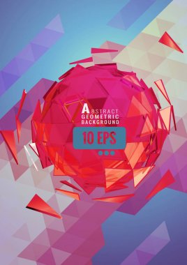 Poligonal soyut geometrik yönlü üçgen bg tarihinde