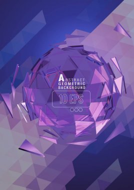 Soyut mor geometrik küre spin_on üçgen Bg