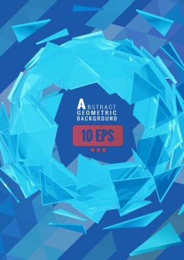 Soyut küre mavi Bg üzerinde şerit çizgili