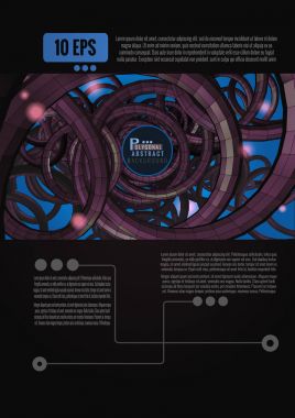 Soyut teknoloji sci fi Bg şablonu düzeni