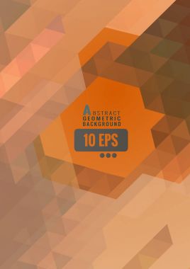 Soyut üçgen Bg ile portakal yer