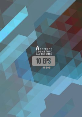 Renkli soyut üçgen şekli döşeme Bg