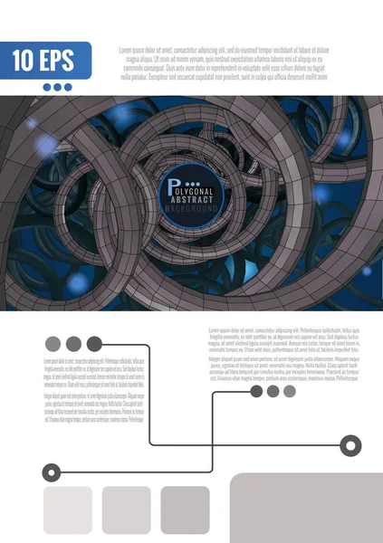 Technologie abstraite sci fi BG template layout — Image vectorielle