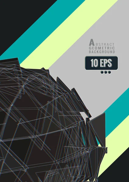 Şerit hatta gri Bg ile soyut üçgen Küre