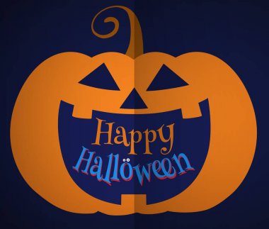 Renkli jack balkabağı gülümseme ile yer karanlık Bg tarihinde