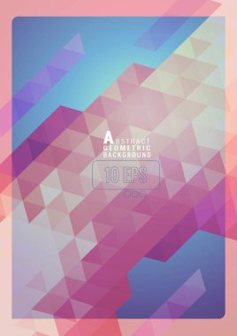 Soyut renkli üçgen şerit Bg