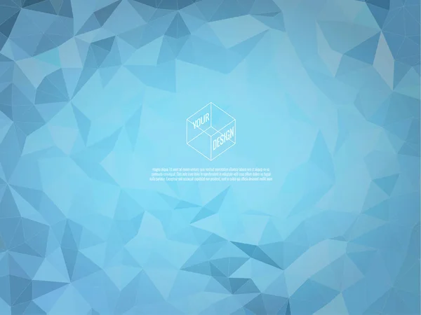 Low poly bleu clair BG pour vos œuvres — Image vectorielle