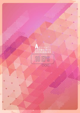 Soyut renkli şerit ve üçgen Bg