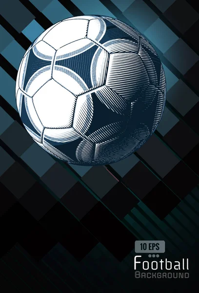 Vintage futbol futbol dinamik arka plan şablonu düzeni resimdeki mavi renk düzeni