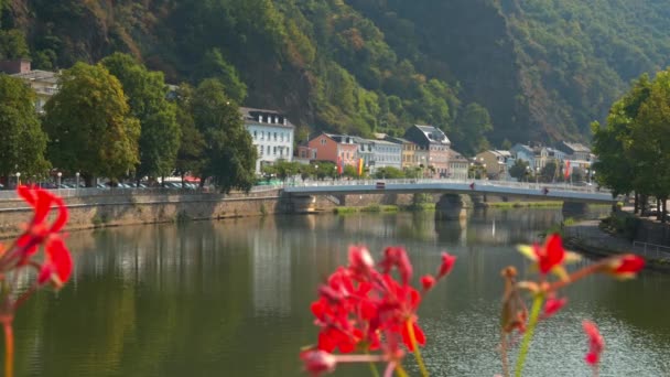 Bad EMS, Germany a beautiful town in Sunny weather — Stock Video