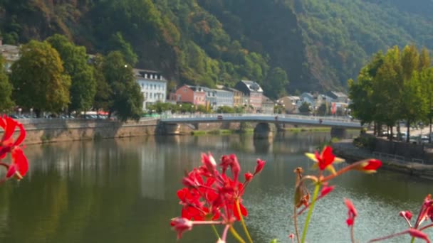 Bad EMS, Germany a beautiful town in Sunny weather — Stock Video
