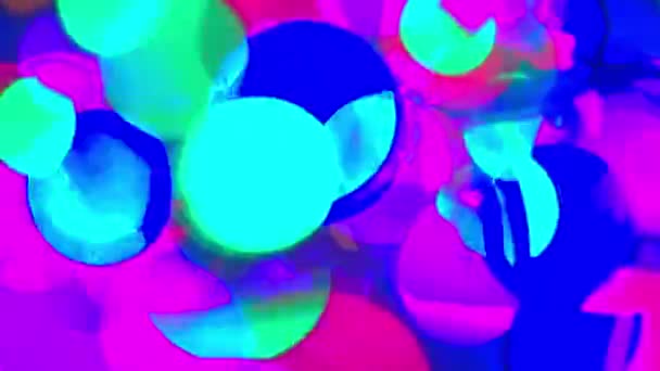 arrière-plan, reflets colorés clignotent 