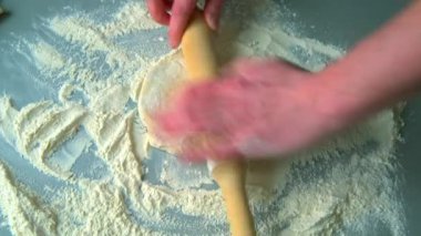 yoğurmak ve pizza hamur