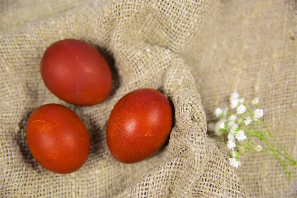 Güzel bir arka plan üzerinde Paskalya yumurtaları