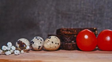 Güzel bir arka plan üzerinde Paskalya yumurtaları