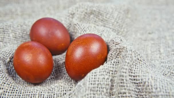 Oeufs de Pâques sur un beau fond — Video