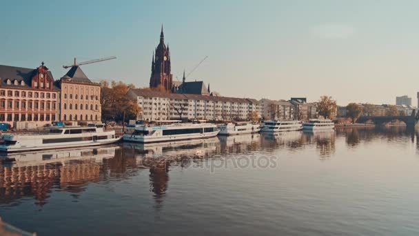 Duitsland Frankfurt am Main, 14 APR 2017 — Stockvideo