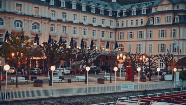 Bad EMS, Германия, вид на город — стоковое видео