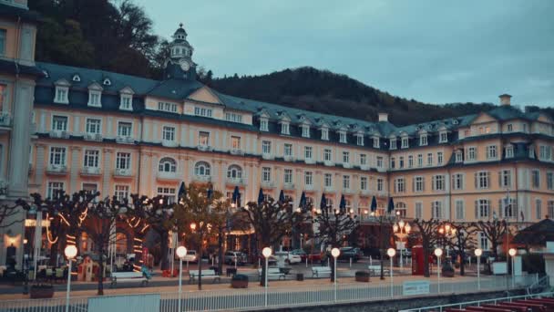 Bad Ems, Tyskland, stadsutsikt — Stockvideo