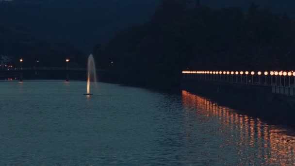 Бад Емс, Німеччина, видом на місто — стокове відео