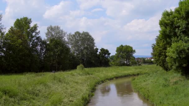 Eine kleine stadt in deutschland — Stockvideo