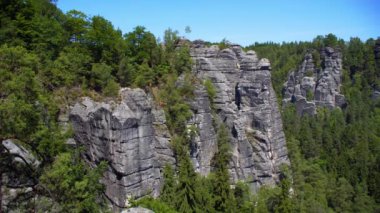 Sakson İsviçre Ulusal Parkı Almanya manzara