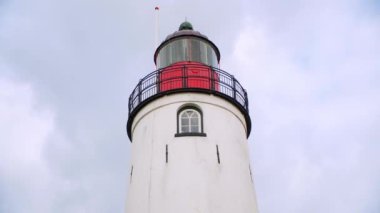 Hollanda: deniz feneri Kuzey Denizi üzerinde