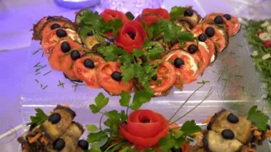 Büfe catering: sebze ve Salatalar