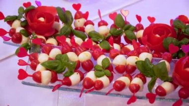 Büfe catering: sebze ve Salatalar